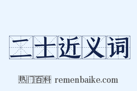 二士近义词是什么意思的图片